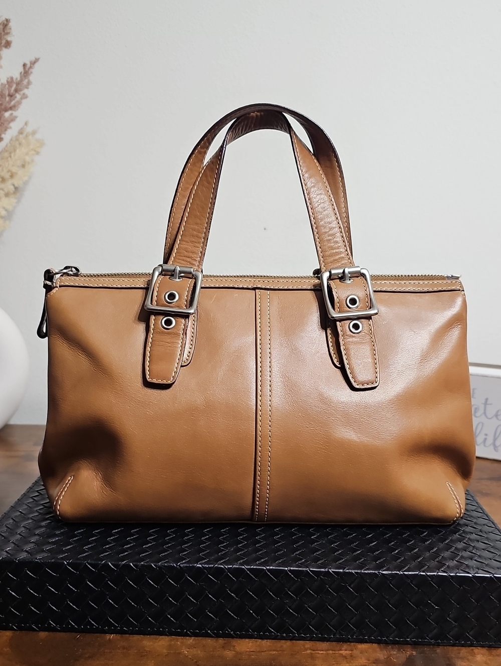 Coach Vintage Legacy 9545 Satchel With Silver Hardware